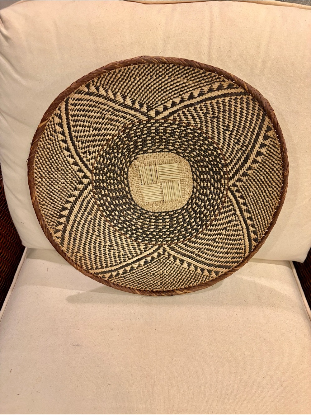 One of a Kind! NEW Woven Basket. Made by Binga people of Zambia Zimbabwe Africa